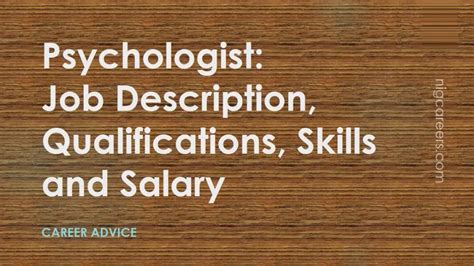 Psychologist Job Description, Skills, and Salary