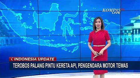 Nekat Terobos Palang Pintu Kereta Pengendara Motor Meninggal Di Lokasi