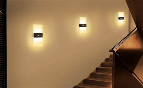 Surpalig Wall Sconces Set Of Motion Sensor Light Indoor Mah