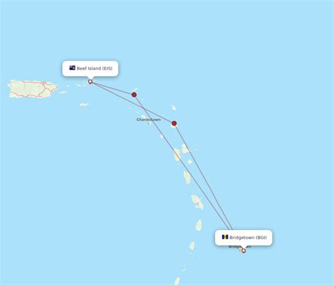 All Flight Routes From Beef Island To Bridgetown Eis To Bgi Flight