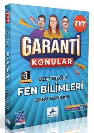 Paraf Yayınları Paraf Z Takımı TYT Fen Bilimleri Garanti Konular Soru