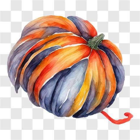 Download Colorful Pumpkin Patch Watercolor Painting PNG Online - Creative Fabrica