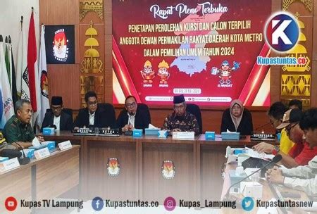 Kupas Tuntas Kpu Tetapkan Calon Terpilih Anggota Dprd Kota Metro