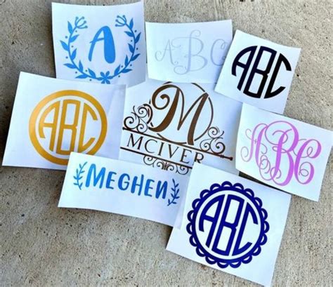 Iron On Monogram Vinyl Etsy