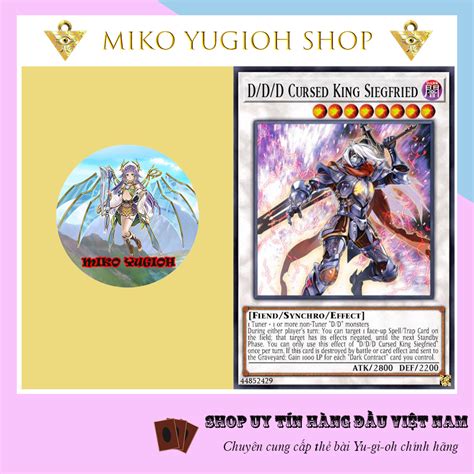 Miko Yugioh Thẻ Bài Yugioh Chính Hãng Tiếng Nhật Ddd Cursed King Siegfried Shopee Việt Nam