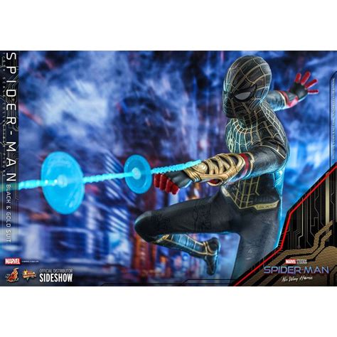 Hot Toys Marvel S Spider Man No Way Home Figurine Movie Masterpiece Spider Man Black
