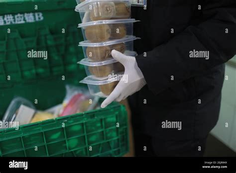 Staff Of Haidilao A Chain Of Hot Pot Restaurants Prepare Food Which Will Be Soon Delivered To