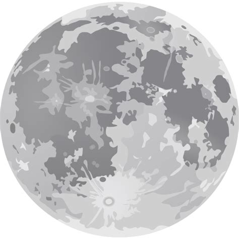 Grayscale full Moon drawing | Free SVG