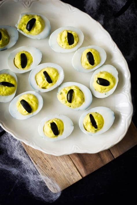 Halloween Deviled Eggs The Gingered Whisk