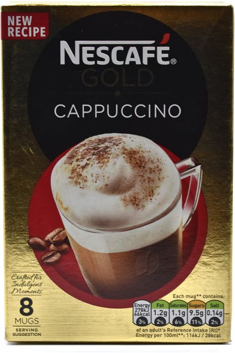 Amazon NESCAFÉ Gold Cappuccino Instant Coffee 8 Sachets Pack of