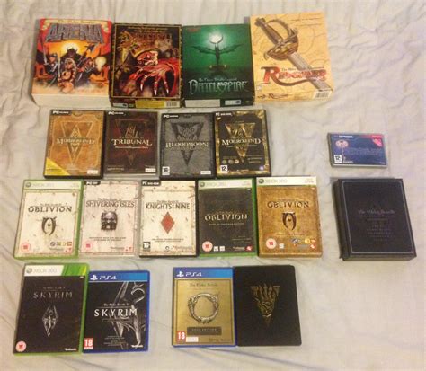 My complete Elder Scrolls collection : r/ElderScrolls