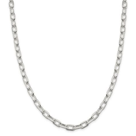 Primal Silver Sterling Silver Mm Elongated Open Link Chain Walmart