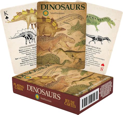 Aquarius 52263 Dinosaurs Smithsonian Museum Standard Set Of 52