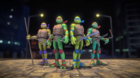 Teenage Mutant Ninja Turtles Buy Royalty Free 3d Model By Efrenfreeze