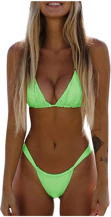 Amazon Rvidbe Women S Bikini Swimsuits Women Wrap Bikini Set Push