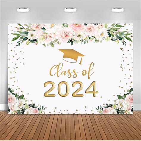 Mocsicka 2024 Graduation Party Backdrop Congrats Grad