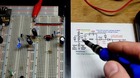 555 Timer Voltage Doubler With Diode Drops Demonstration Circuit