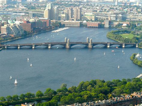 Longfellow Bridge Over The Charles River In Boston River Charles