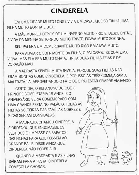 História Da Cinderela Texto Completo