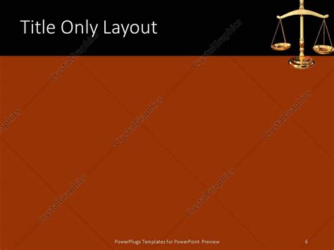 PowerPoint Template: Justice Strength (18086)