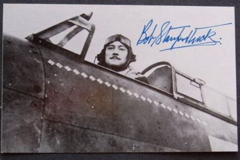 Bob Stanford Tuck Spitfire Books Battle Of Britain Signed Photo