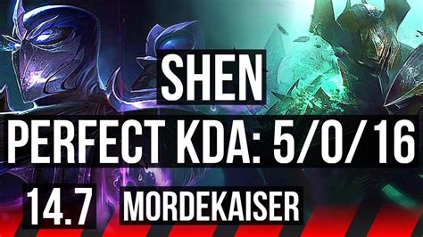 SHEN Vs MORDEKAISER TOP 5 0 16 600 Games EUW Master 14 7