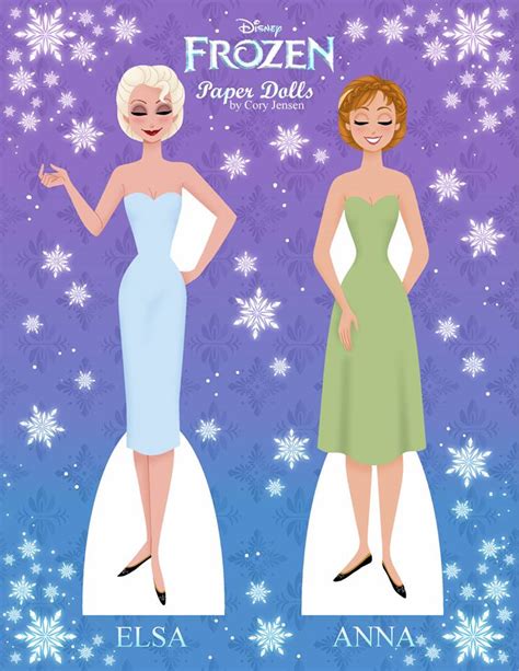 Disneys Frozen Printable Paper Dolls SKGaleana