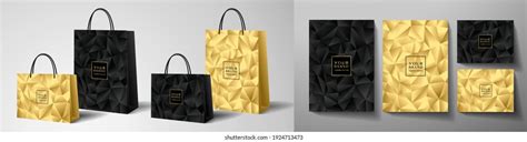 Luxury Shopping Paper Bag Design Template Stock Vector (Royalty Free ...