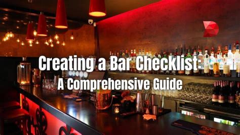 Creating A Bar Checklist A Comprehensive Guide Datamyte