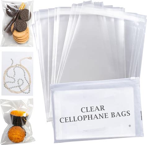 Clear Cellophane Bags Pack Of 80 6 X 9 Inches Food Safe Crystal Clear