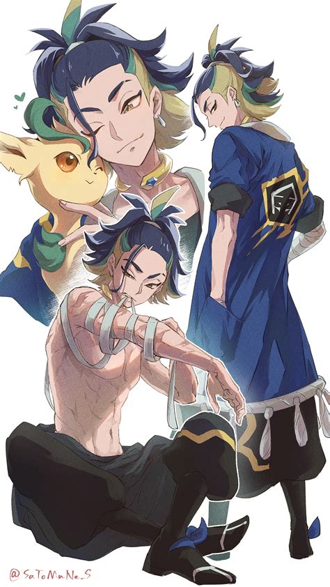 Leafeon And Adaman Pokemon And 1 More Drawn By Satomunes Danbooru