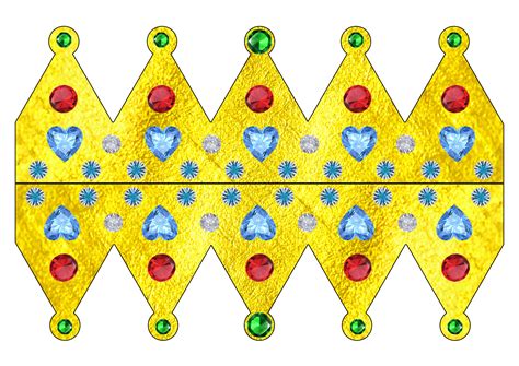 Шаблон короны из бумаги распечатать