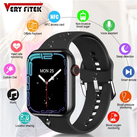 Original Hw67 Pro Max Smart Watch Iwo 14 Series 7 Nfc 19inch Voice