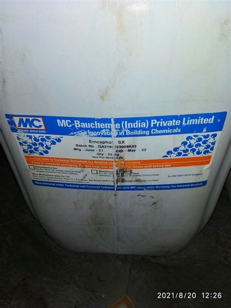 Mc Bauchemie Emcephob SX 25 Ltr At Rs 1800 Litre In Ghaziabad ID