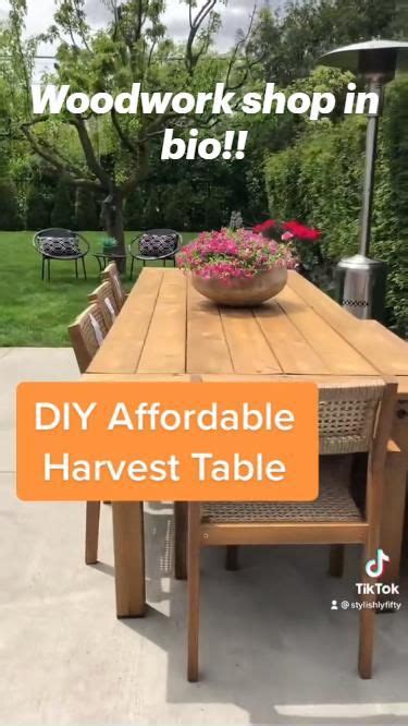 DIY outdoor table build | Woodworking ideas table, Diy outdoor table, Wood crafts