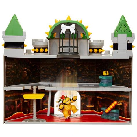 Super Mario Bros Deluxe Bowsers Castle Playset