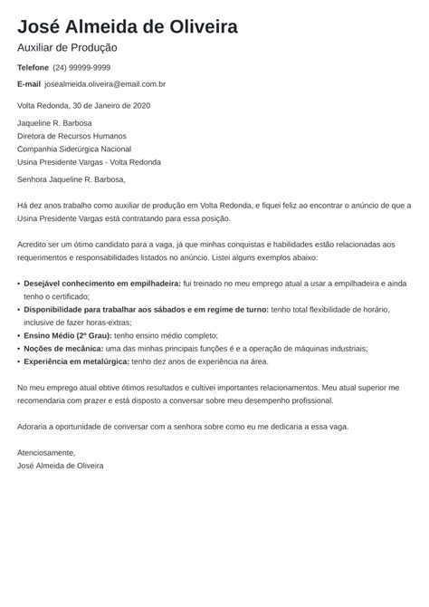 Como Escrever Uma Carta De Apresentação Para Faculdade REVOEDUCA