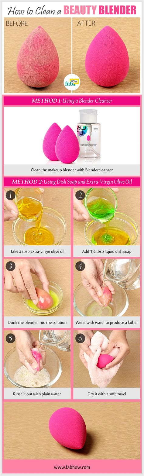 How To Clean A Beauty Blender Or Makeup Sponge Safe Way Fab How