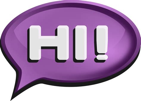 Download Word Clipart Transparent Png Hello Speech Bubble Clipart