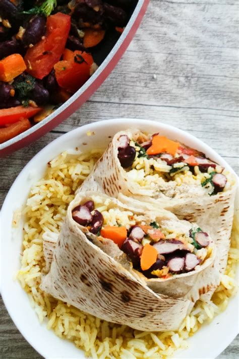 Receta Saludable De Burrito Vegano Cocina Facil