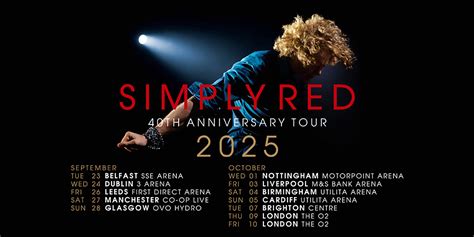 Simply Red - 40th Anniversary Tour 2025, Official Concert Tickets from ...