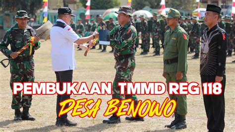 Upacara Pembukaan Tmmd Reguler Desa Benowo Kodim Purworejo Youtube