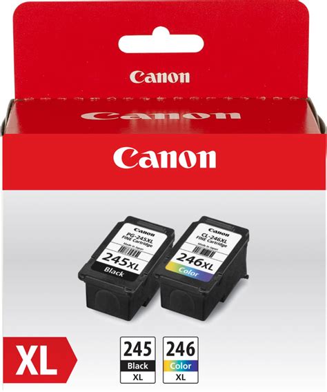 Canon Pg 245 Xl Cl 246 Xl 2 Pack High Yield Blackcolor Cyan