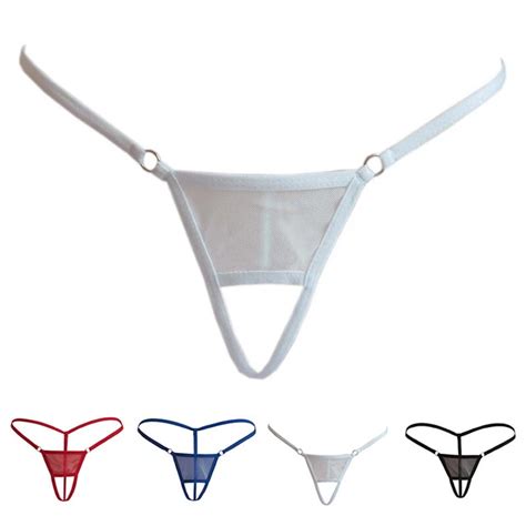 MENS G STRING LINGERIE Crotchless Hole Tanga Bikini Jockstrap Underwear Thongs EUR 7 28