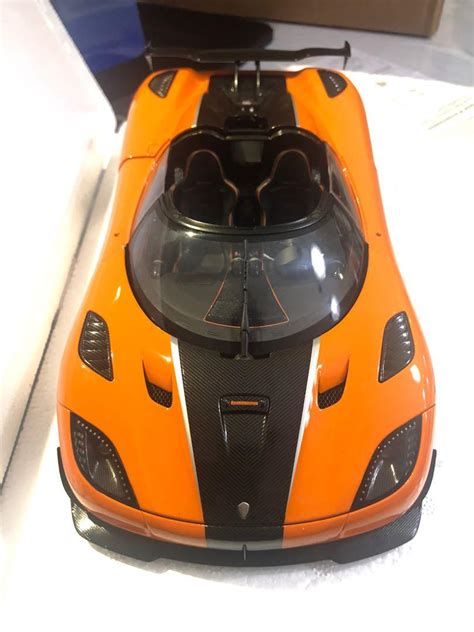 Koenigsegg Agera Rs Cone Orange W Carbon Accents Autoart