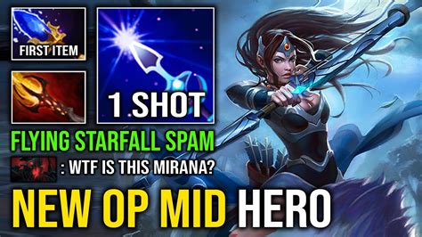 NEW OP MID MIRANA 1st ITEM Scepter Flying Starfall 1 Shot Combo Dagon