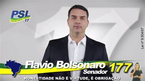 Senador FlÁvio Bolsonaro No HorÁrio Eleitoral Em 2018 Com A PresenÇa Do