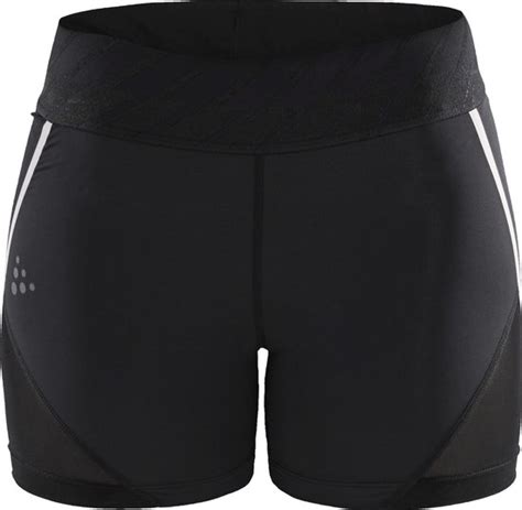 Craft Untmd Hotpants Dames Sportbroek Black Touch Xl