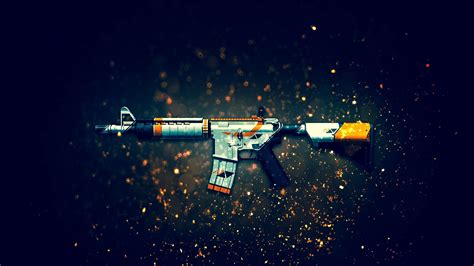 M4a4 Weapon Assault Rifle Counter Strike Global Offensive Gun Hd Wallpaper Rare Gallery