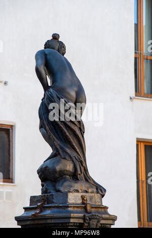 Fountain With Statue Of Venus At Fish Market Square Trapani Sicily